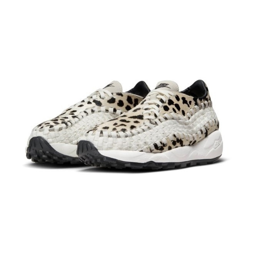Nike Air Footscape Woven White Cow Print FB1959-102 Womens Size 11 Sneakers - Picture 3 of 6